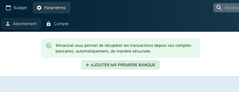 Paramètres de mon compte